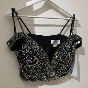 Rachel Allan Beaded Top NWT Size 4